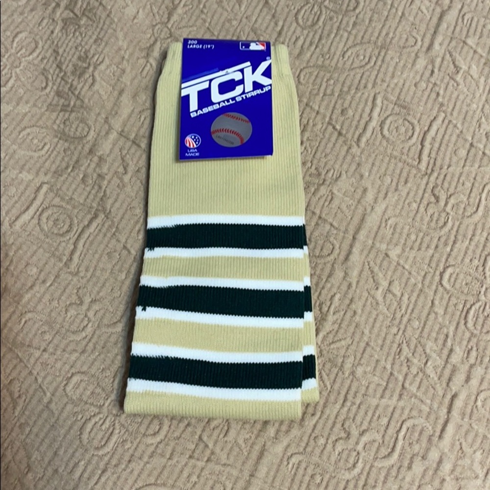 TCK baseball stirrup socks NEW WITH TAGS